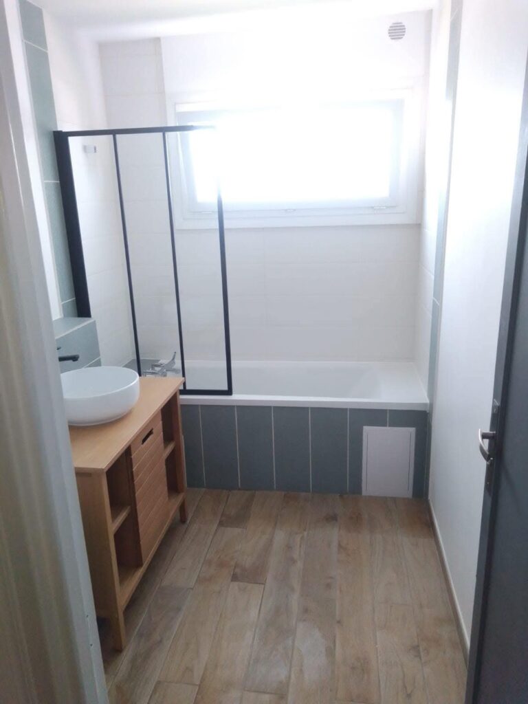 Finition salle de bain