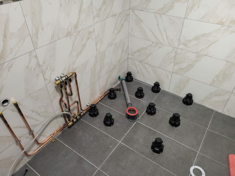 Raccordement pour l'installation d'une douche